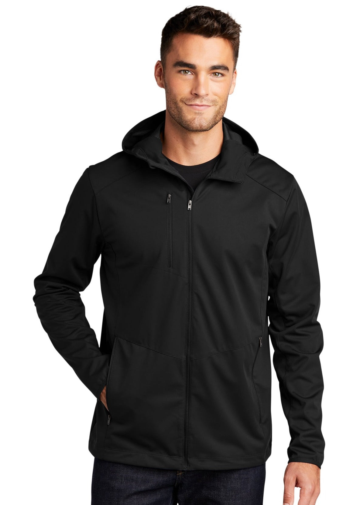 Port Authority® Active Hooded Soft Shell Jacket J719